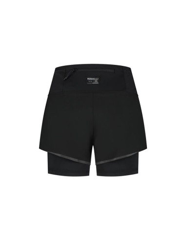 Rogelli spodenki damskie 2w1  distance czarne m