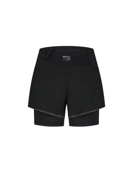 Rogelli spodenki damskie 2w1  distance czarne m