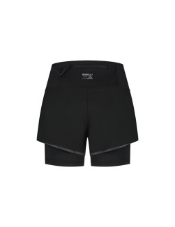 Rogelli spodenki damskie 2w1  distance czarne s 2