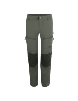 Spodnie zapinane na zamek dziecięce dla chłopca/dziewczynki trollkids kids nordfjord zip-off pants clay green (852-328)