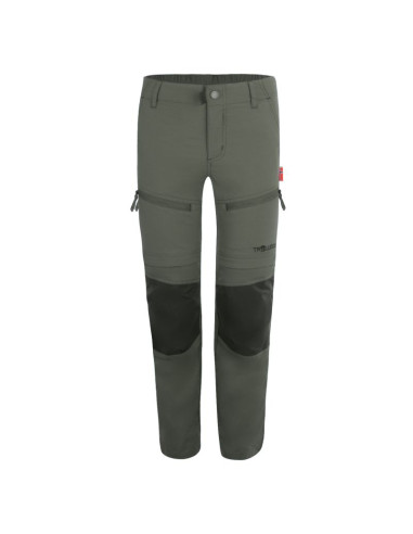 Spodnie zapinane na zamek dziecięce dla chłopca/dziewczynki trollkids kids nordfjord zip-off pants clay green (852-328)