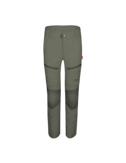 Spodnie zapinane na zamek dziecięce dla chłopca/dziewczynki trollkids kids nordfjord zip-off pants slim fit clay green (853-328)