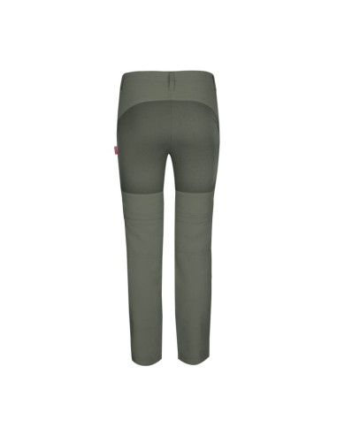 Spodnie zapinane na zamek dziecięce dla chłopca/dziewczynki trollkids kids nordfjord zip-off pants slim fit clay green (853-328)