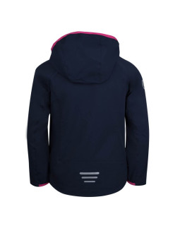 Kurtka z rozciągliwym stretchem dziecięca dla dziewczynki trollkids girls kvalvika jacket navy/magenta (329-114) 2