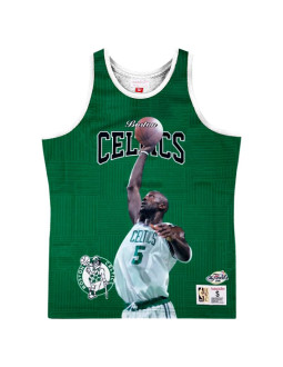 Koszulka tank top mitchell & ness nba boston celtics kevin garnett zielona - mstksc19048