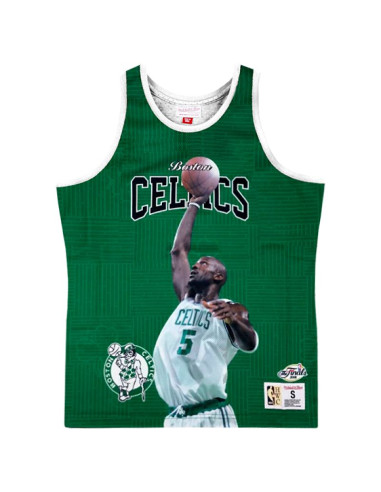 Koszulka tank top mitchell & ness nba boston celtics kevin garnett zielona - mstksc19048