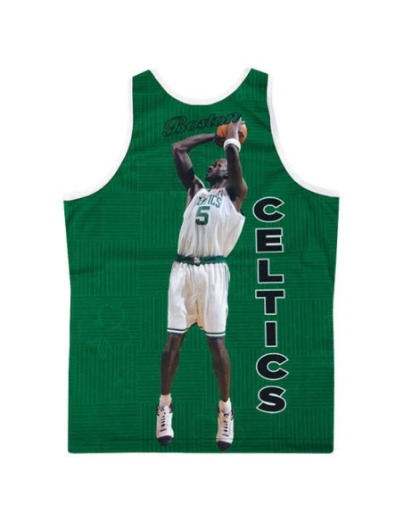 Koszulka tank top mitchell & ness nba boston celtics kevin garnett zielona - mstksc19048