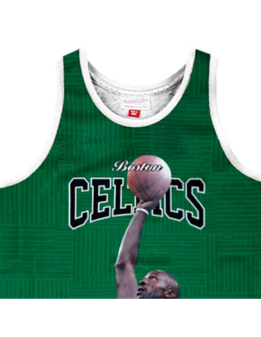 Koszulka tank top mitchell & ness nba boston celtics kevin garnett zielona - mstksc19048