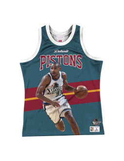 Koszulka bezrękawnik mitchell & ness nba detroit pistons grant hill