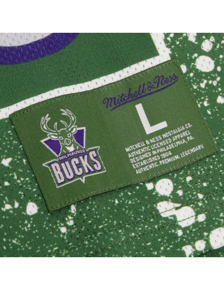 Koszulka męska bez rękawów mitchell & ness nba milwaukee bucks tank top