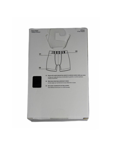 Bokserki męskie air jordan flight men's modal boxer briefs 3-pack czarne - jm0621-023