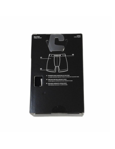 Wygodne majtki bokserki męskie jordan boxers 3-pack czarne - jm0622-023