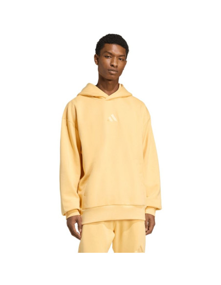 Bluza męska adidas all szn fleece hoodie żółta kt3105