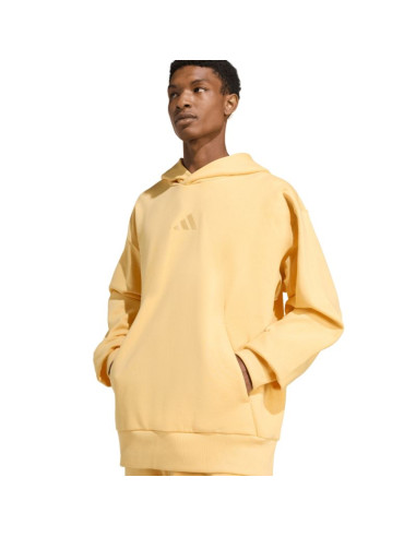 Bluza męska adidas all szn fleece hoodie żółta kt3105