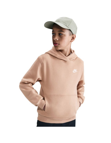Bluza dla dzieci nike sportswear club fleece beżowa fd3000 200