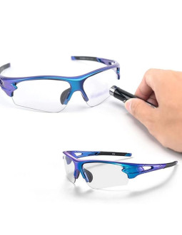 Okulary rowerowe rockbros 10069 fotochromowe uv400 - niebieskie 2