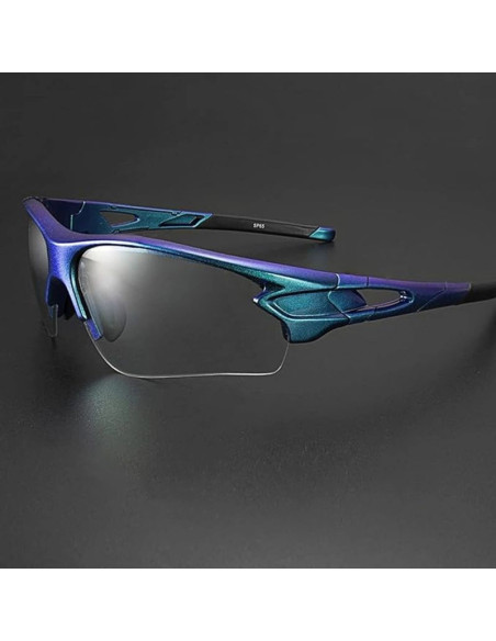 Okulary rowerowe rockbros 10069 fotochromowe uv400 - niebieskie