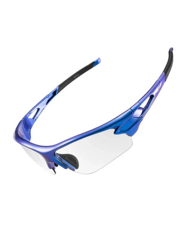 Okulary rowerowe rockbros 10069 fotochromowe uv400 - niebieskie