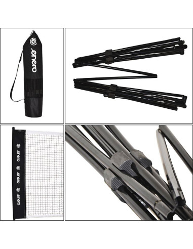 Siatka i stelaż do gry w badmintona 5x1.55m pokrowiec enero