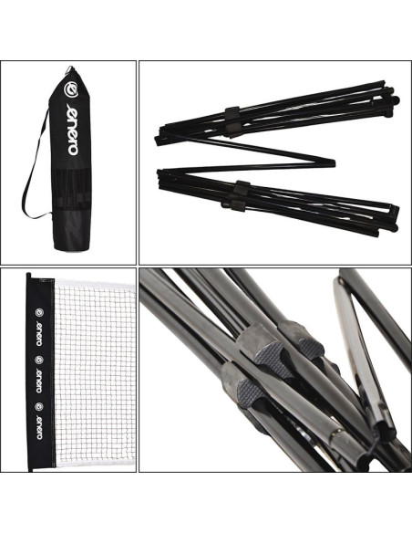 Siatka i stelaż do gry w badmintona 5x1.55m pokrowiec enero