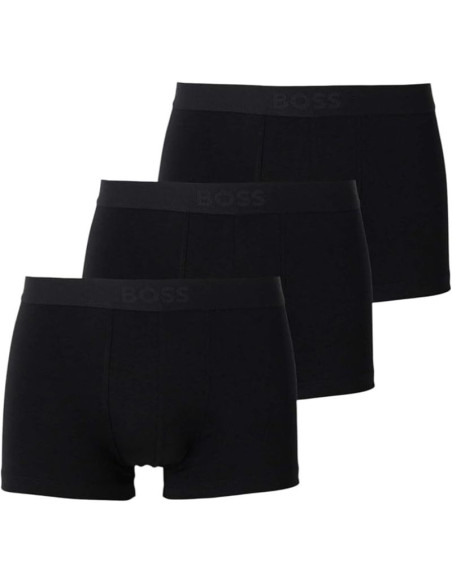 Bokserki męskie boss trunk 3 pak majtki bawełniane dopasowany krój bielizna (50544263-002)