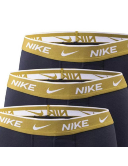 Męskie bokserki majtki nike trunk 3pk komplet 3 par czarne - 0000ke1008-hx0