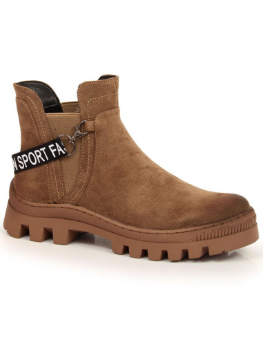 Sztyblety zamszowe na platformie potocki w wol105