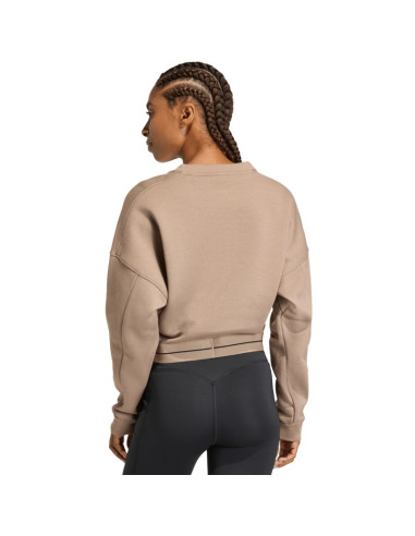 Bluza damska adidas hyperglam beżowa kq5197