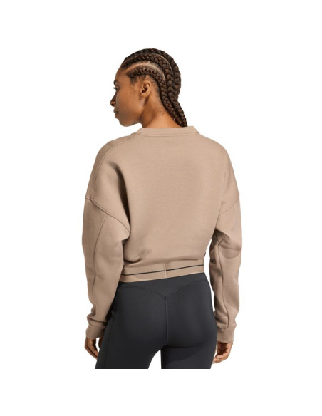 Bluza damska adidas hyperglam beżowa kq5197