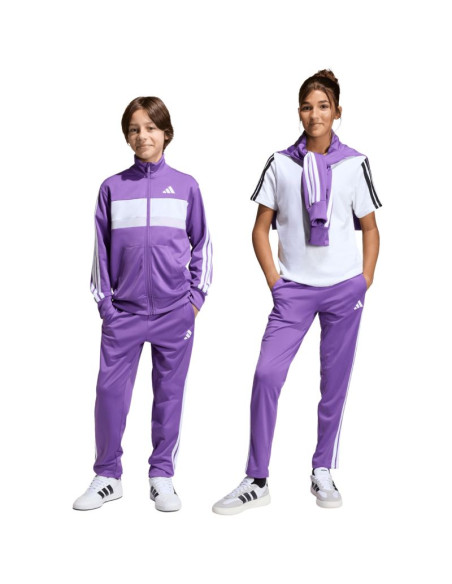 Dres dla dzieci adidas seasonal essentials tiberio 3-stripes fioletowy kc2125