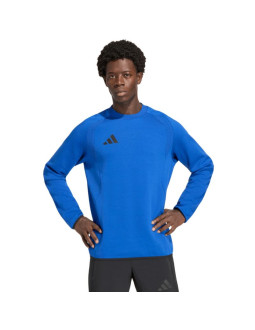 Bluza męska adidas tiro 26 travel crew niebieska kd1146