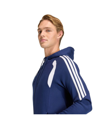 Bluza męska adidas tiro 26 league sweat full zip hoodie granatowa kf3320
