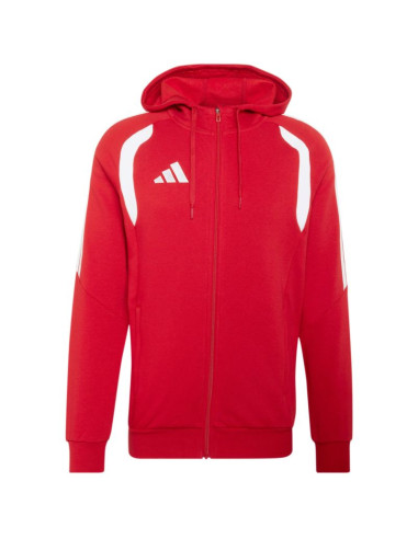 Bluza męska adidas tiro 26 league sweat full zip hoodie czerwona kf9106