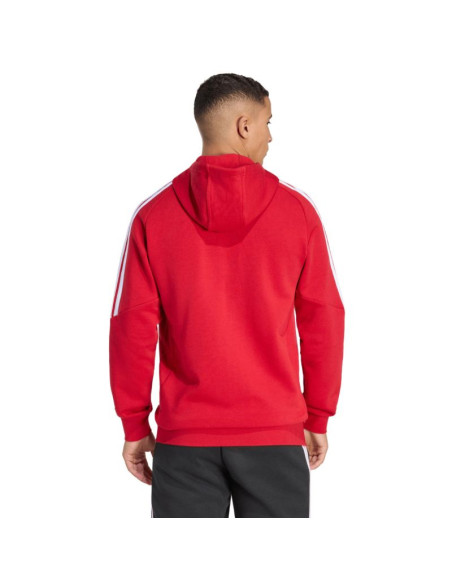 Bluza męska adidas tiro 26 league sweat full zip hoodie czerwona kf9106