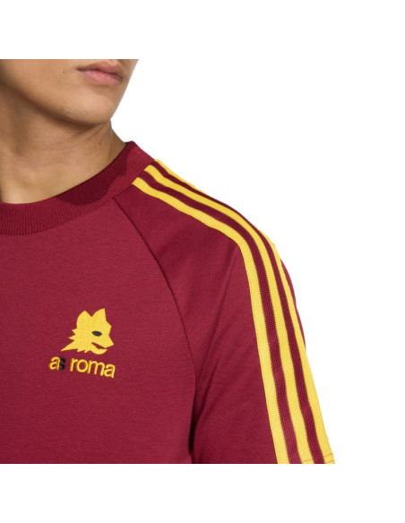 Koszulka męska adidas as roma originals tee bordowa jz7185
