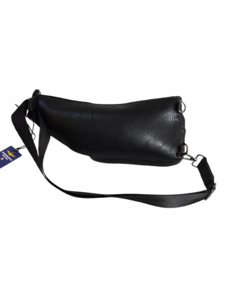 Męska torba saszetka na ramię aeronautica militare sling bag czarna - am-8483