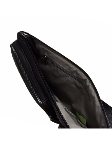 Męska torba saszetka na ramię aeronautica militare sling bag czarna - am-8483