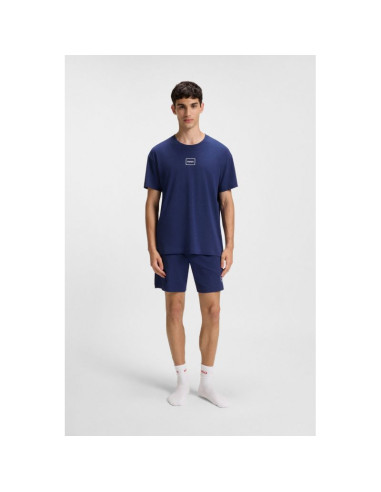 Koszulka męska do spania hugo loungewear laze azzurro (50525236-409)