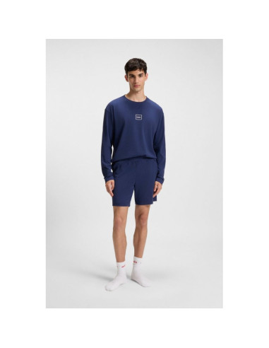 Spodenki męskie do spania hugo loungewear laze azzurro (50525247-409)