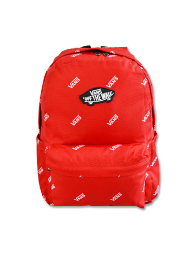 Plecak szkolny młodzieżowy vans new skool backpack 20l true red - vn0006280pz1