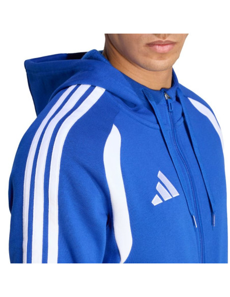 Bluza męska adidas tiro 26 league sweat full zip hoodie niebieska kf9105