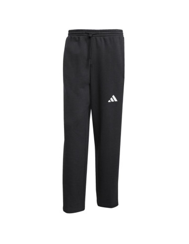 Spodnie męskie adidas essentials three stripes fleece wide leg czarne jm1770