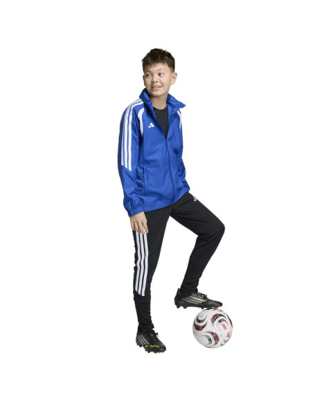 Kurtka dla dzieci adidas tiro 26 league windbreaker niebieska jy9723