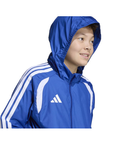 Kurtka dla dzieci adidas tiro 26 league windbreaker niebieska jy9723
