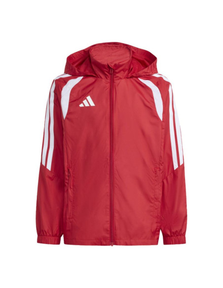 Kurtka dla dzieci adidas tiro 26 league windbreaker czerwona jy9724
