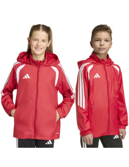 Kurtka dla dzieci adidas tiro 26 league windbreaker czerwona jy9724 2
