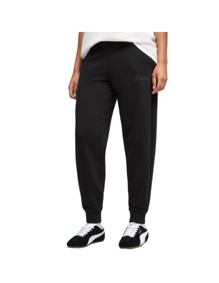 Spodnie damskie puma ess script comfort czarne 691763 01