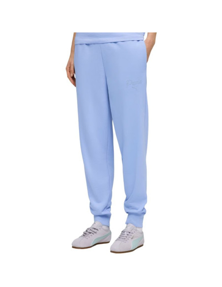 Spodnie damskie puma ess script comfort niebieskie 691763 60