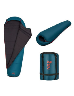 Śpiwór nils camp nc2003 czarno-czerwony 2