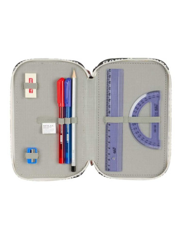 Fc barcelona piórnik z wyposażeniem triple filled pencil case 37 pcs 412625857